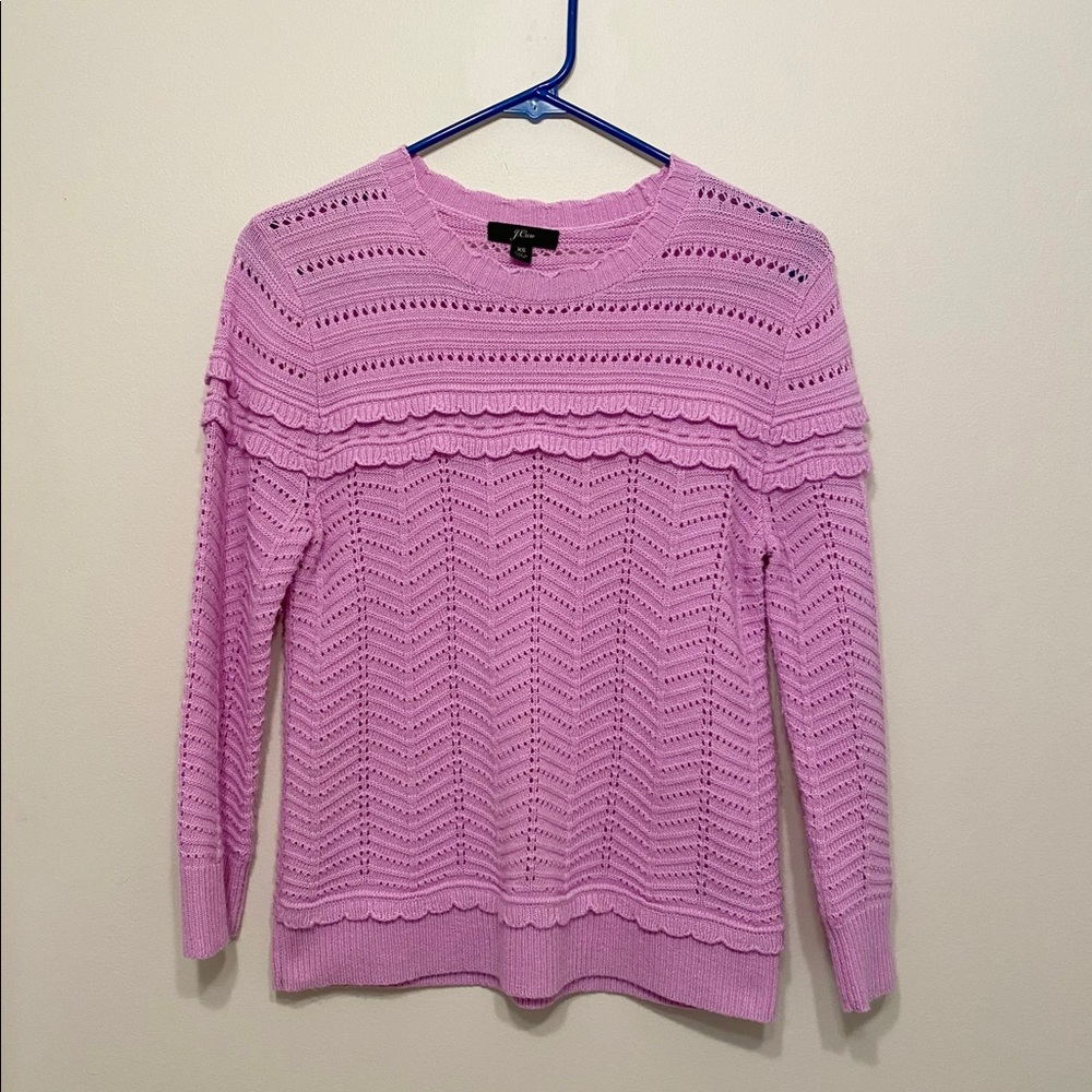 J. Crew Lilac Knit Shirt